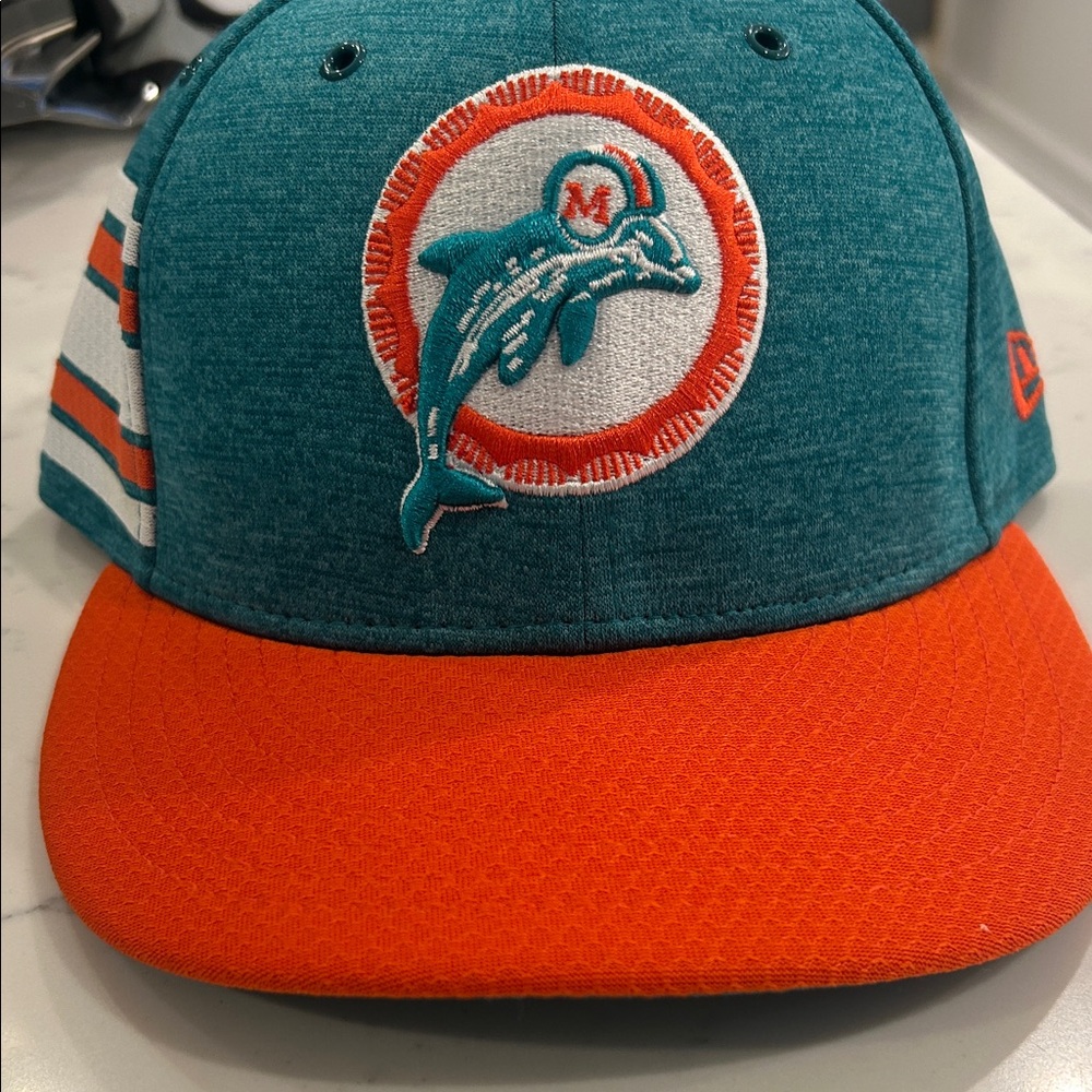 New Era Teal and Orange Hat
